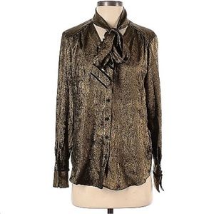 Gold H by Halston blouse
